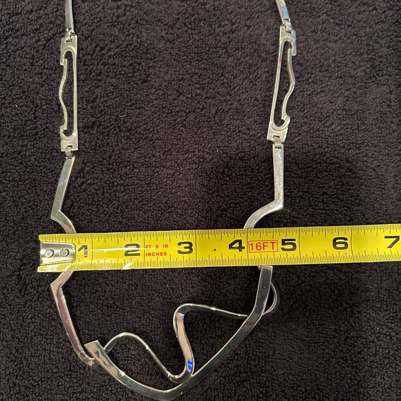 Erika Hult De Corral RIC Geometric Sterling 925 28” circumference Necklace - Picture 2 of 4